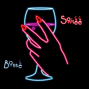 Gif animé bonne soirée apéro